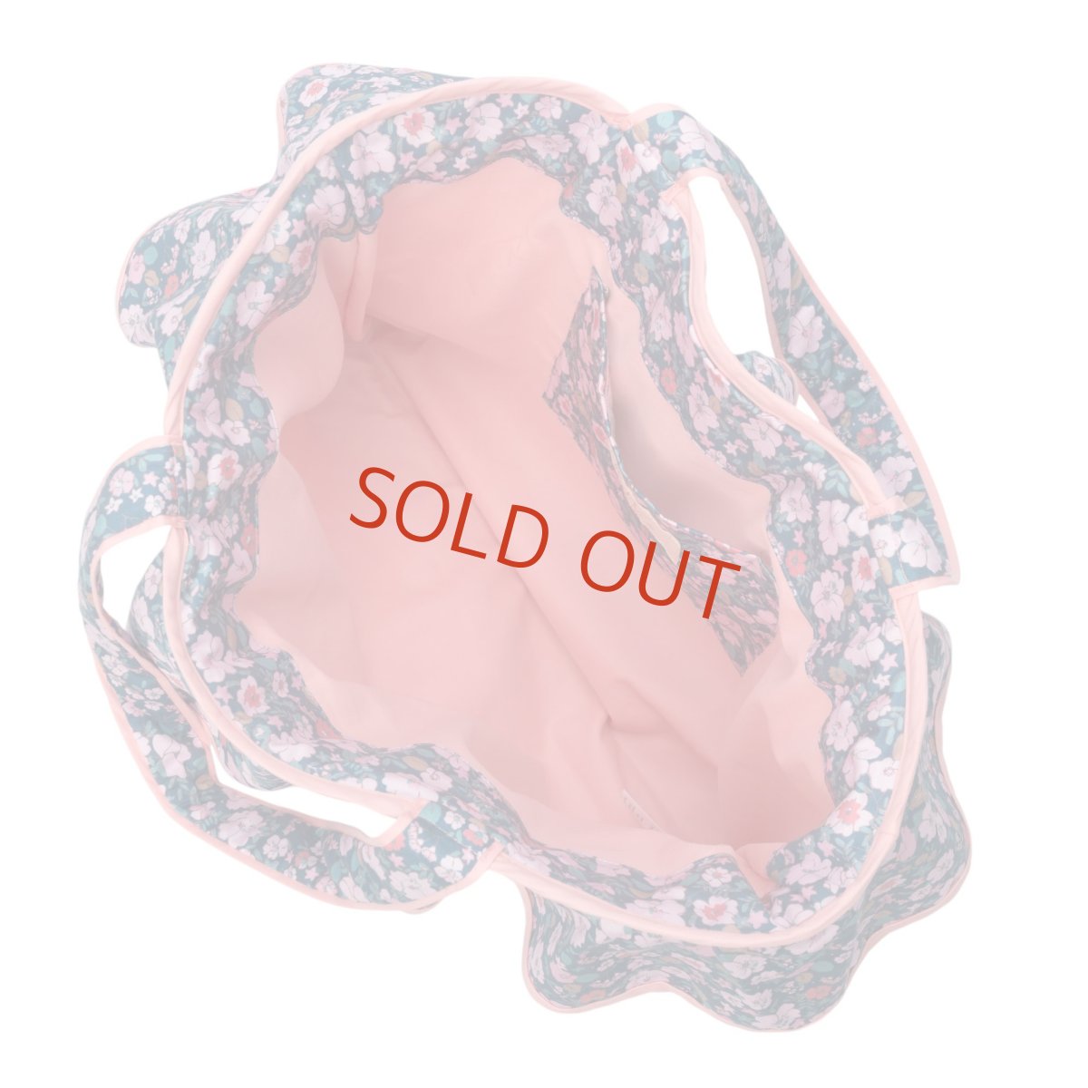 画像2: アデル・キルティング・フリルトートバッグ (2)