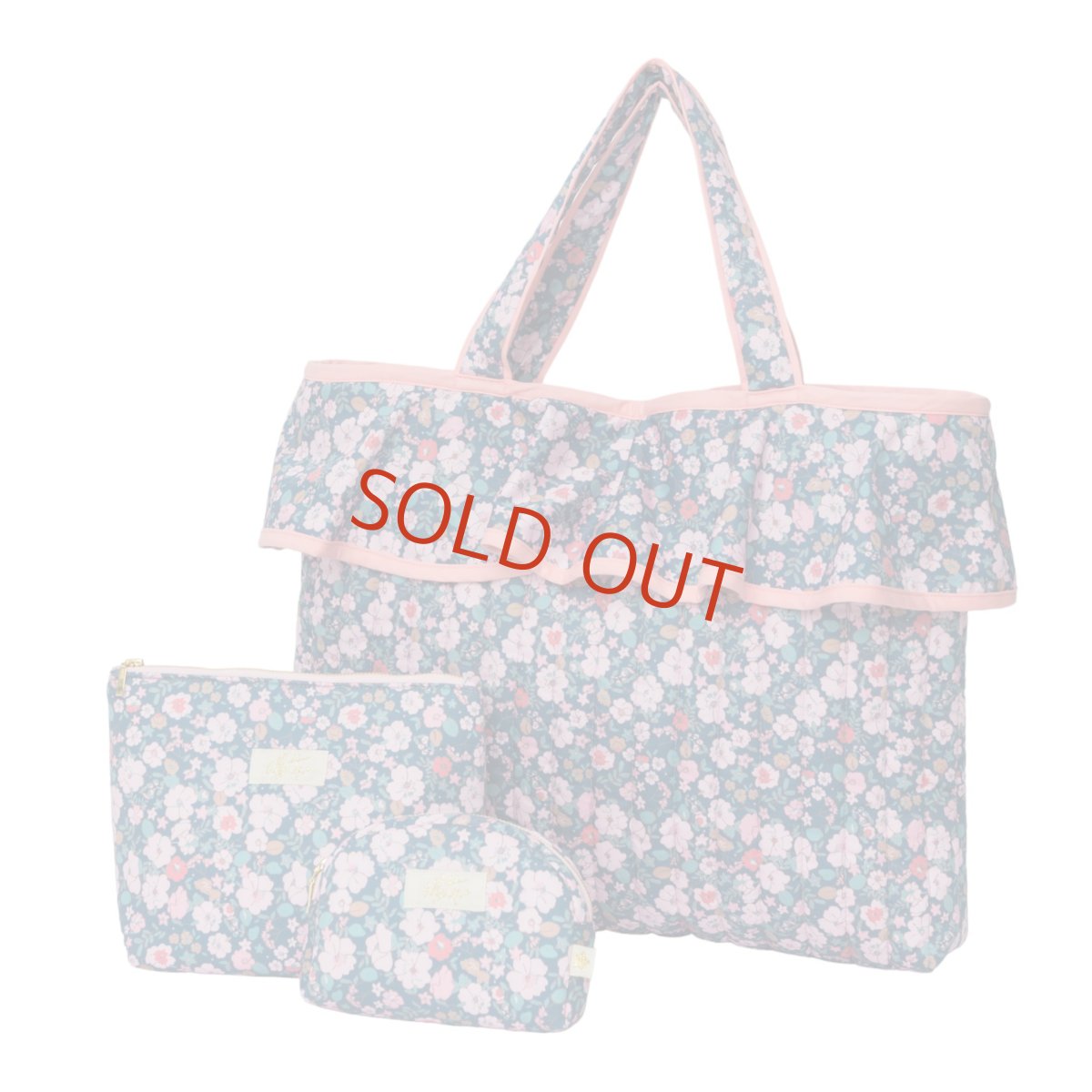 画像7: アデル・キルティング・フリルトートバッグ (7)