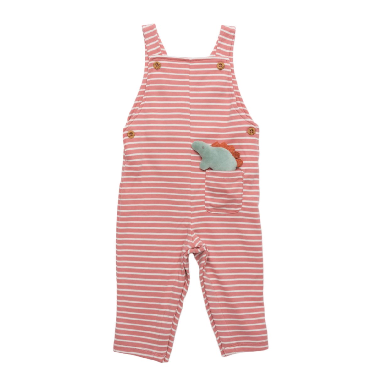 画像10: トイ付き・ストライプ恐竜・ダンガリー_6〜12ヶ月用(身長 70cm) (10)