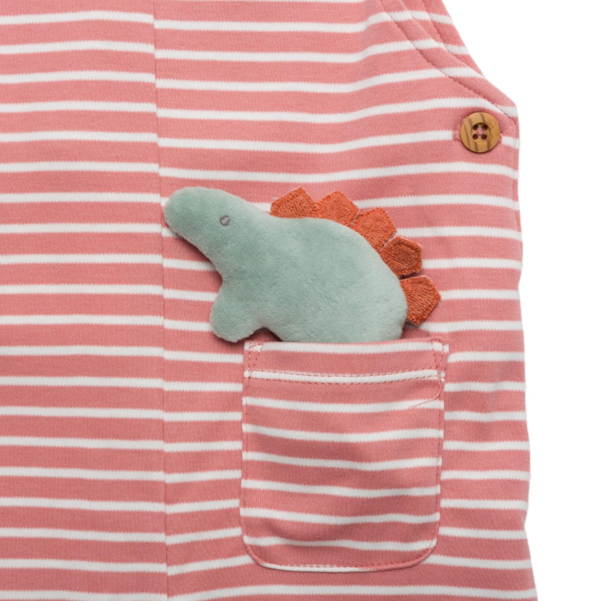 画像13: トイ付き・ストライプ恐竜・ダンガリー_6〜12ヶ月用(身長 70cm) (13)