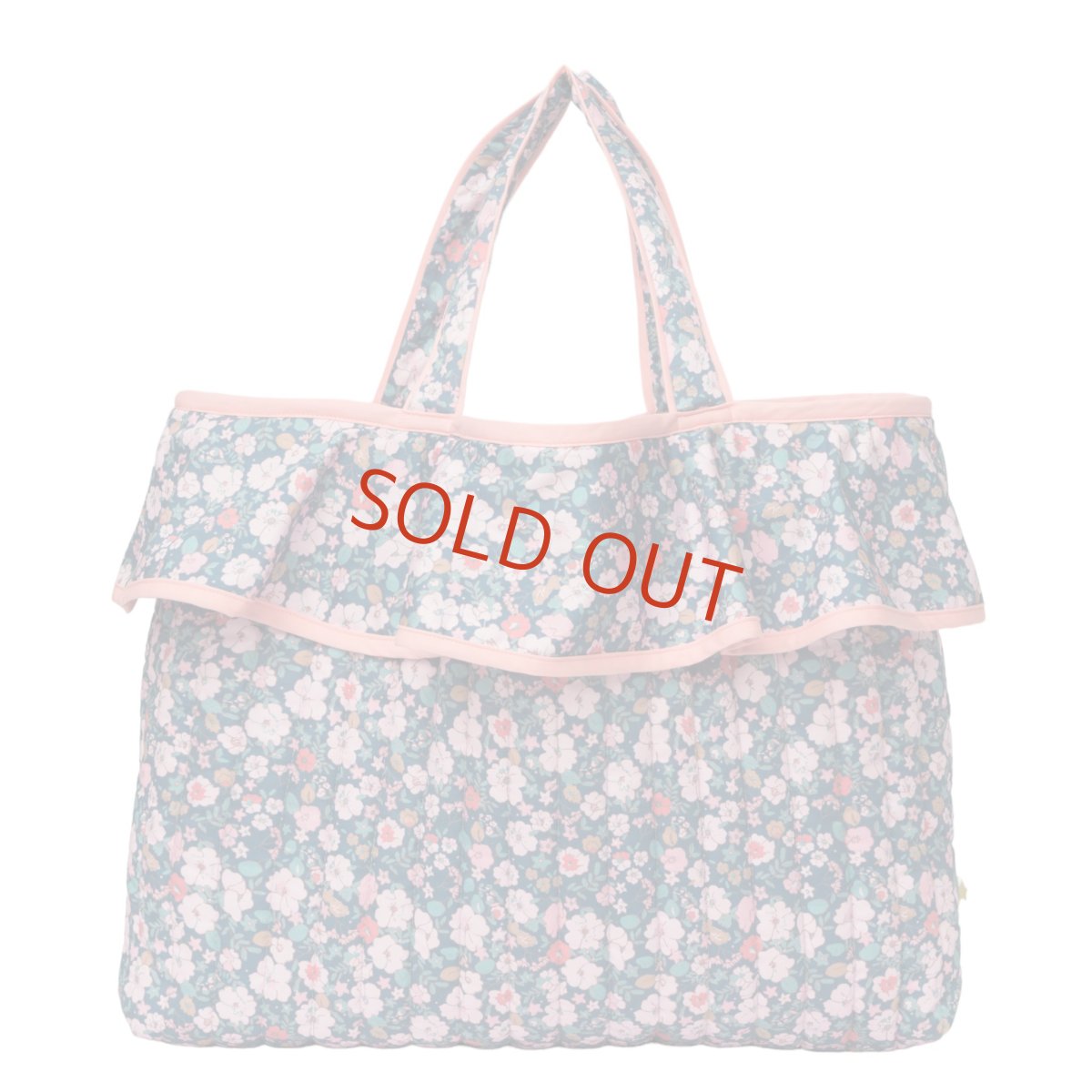 画像1: アデル・キルティング・フリルトートバッグ (1)