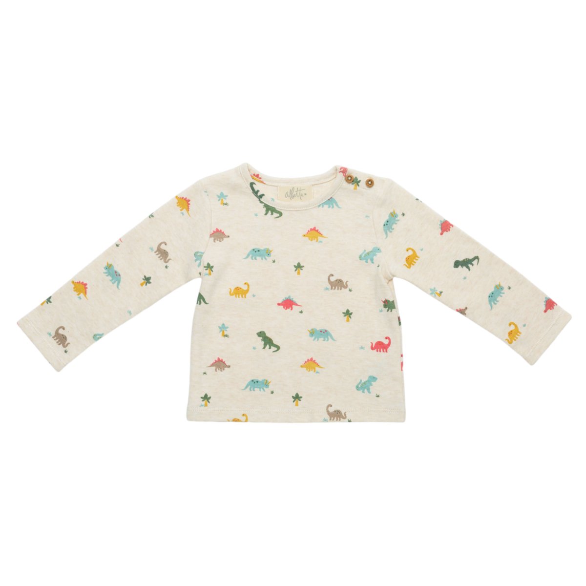 画像5: トイ付き・ストライプ恐竜・ダンガリー_6〜12ヶ月用(身長 70cm) (5)