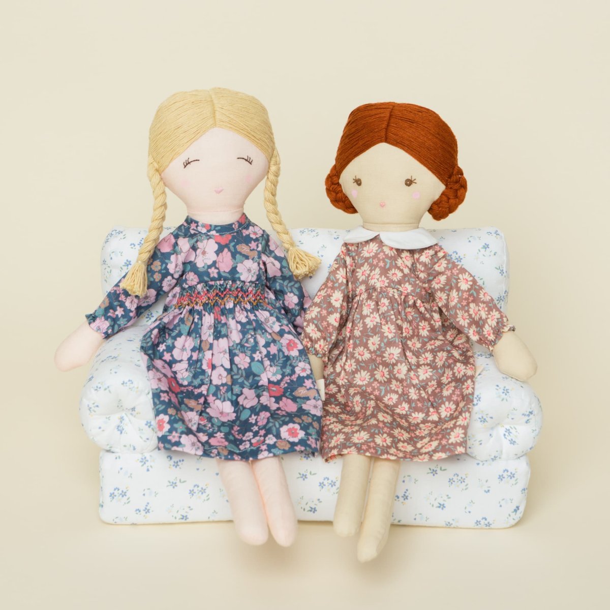 画像4: 【ドール用ドレス】ブラウンデイジー・襟付き・ドールドレス (4)