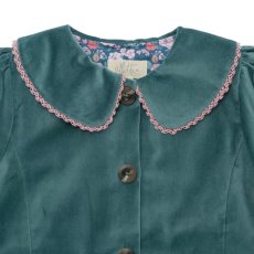 画像10: フリルコットン・ベルベット・コート_1〜6歳用 (10)