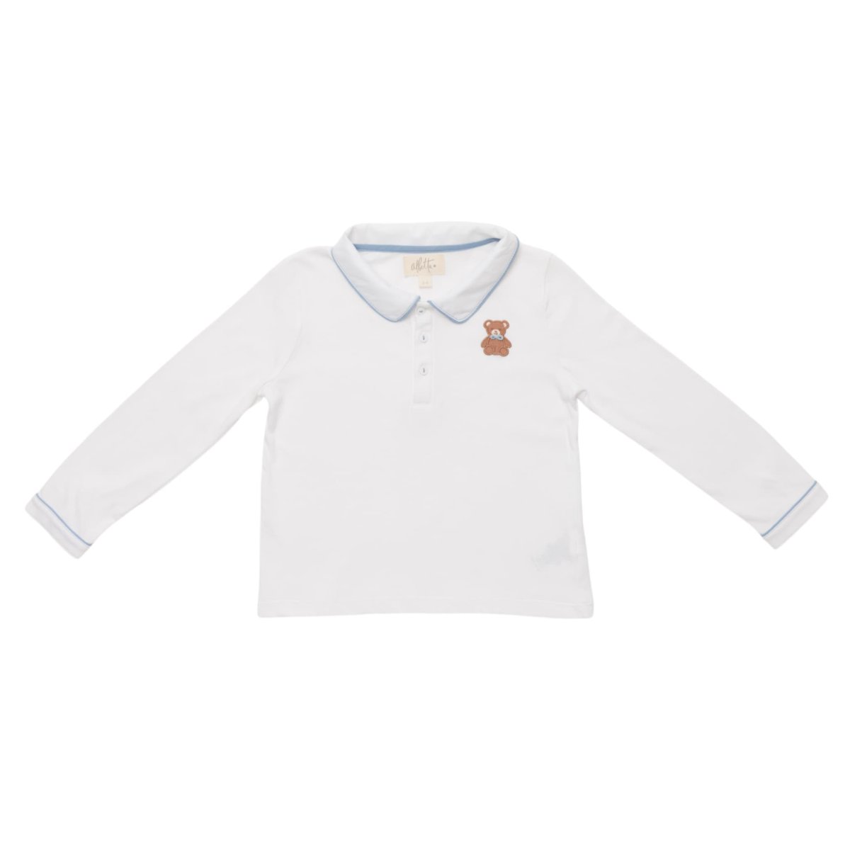 画像6: テディベアアップリケ・ジャージシャツ&ブルーショートパンツ_1〜2歳用(身長 85-90cm) (6)