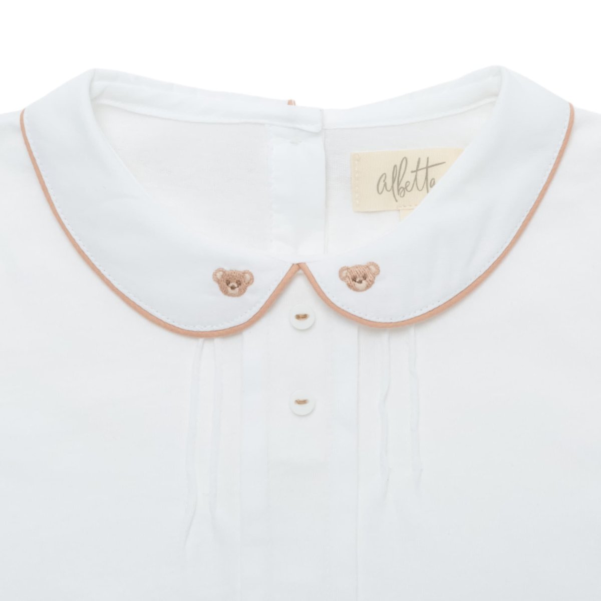 画像7: テディベア刺繍・ジャージシャツ&ブラウンショートパンツ_3〜4歳用(身長95-100cm) (7)