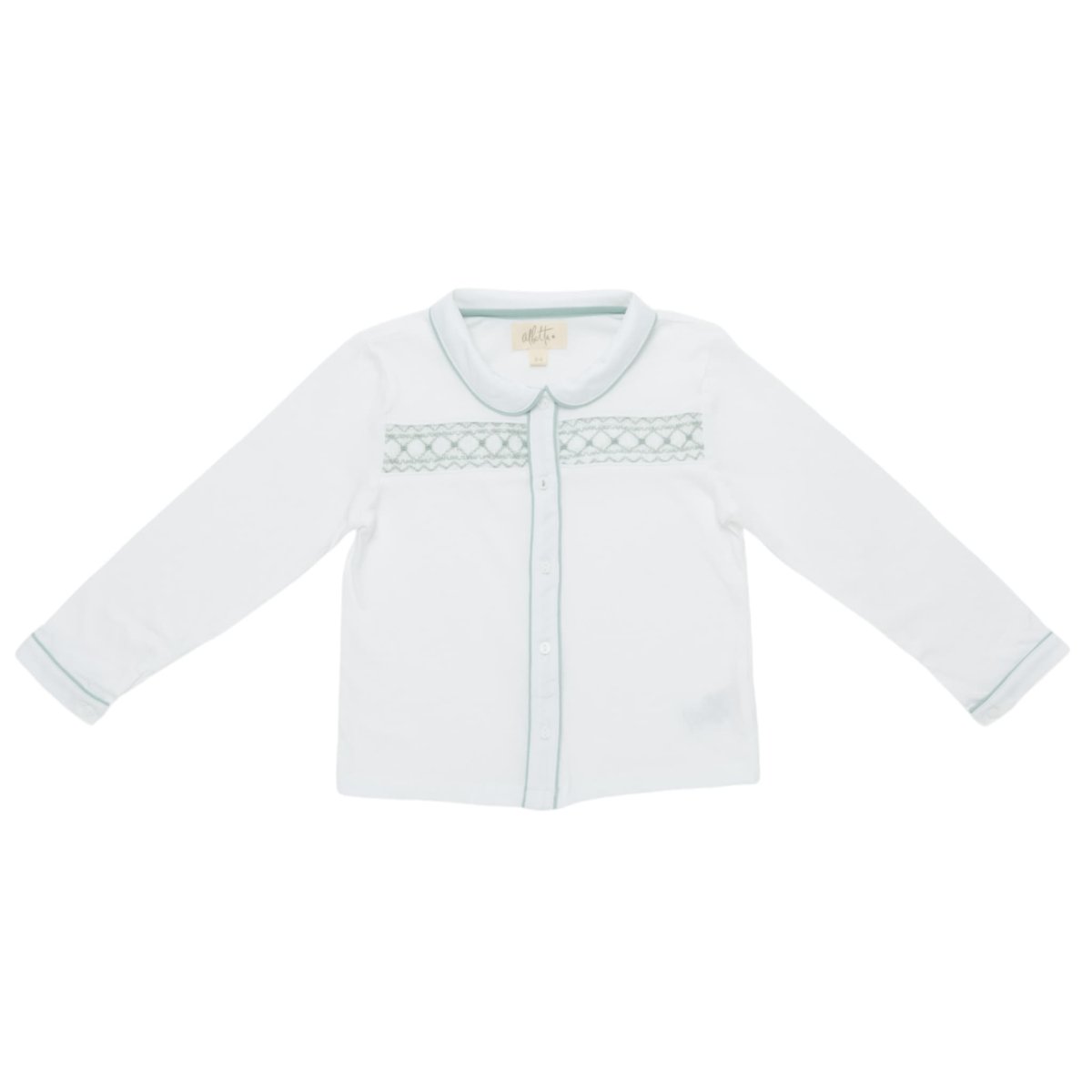 画像6: ハンドスモック・ジャージシャツ&グリーンショートパンツ_3〜4歳用(身長95-100cm) (6)