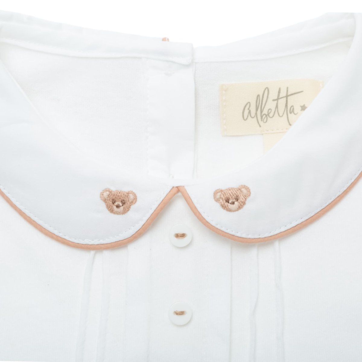 画像8: テディベア刺繍・ジャージシャツ&ブラウンショートパンツ_3〜4歳用(身長95-100cm) (8)