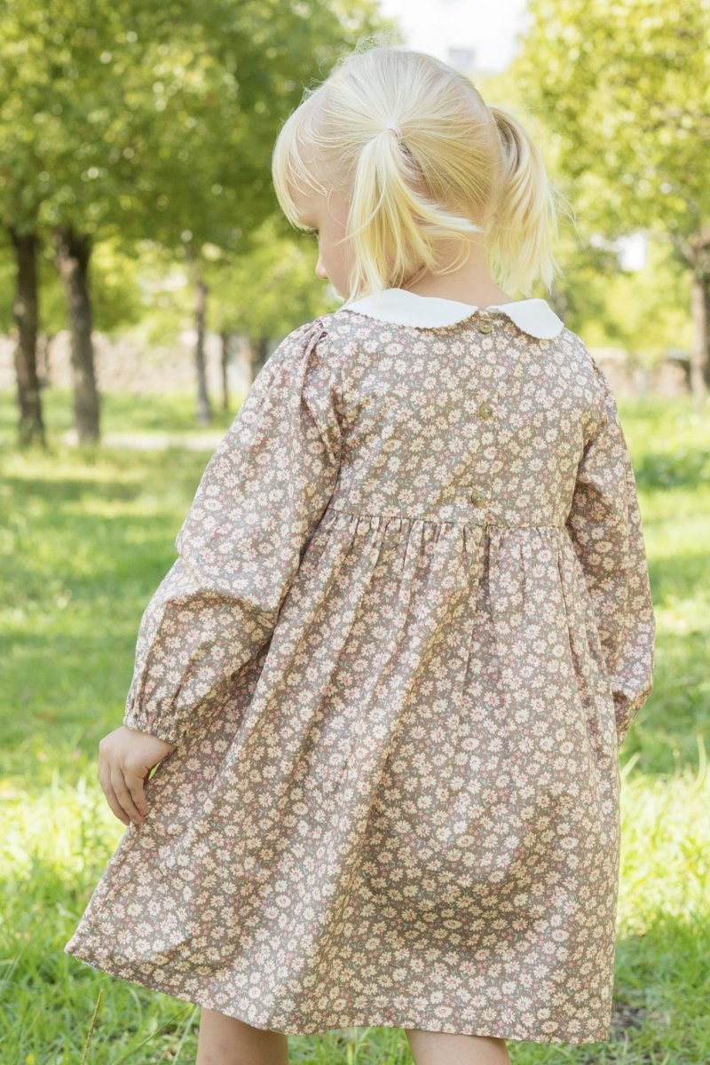 画像5: ローズバッド・ブラウンデイジー・ギャザードレス_1〜2歳用(身長 85-92cm) (5)