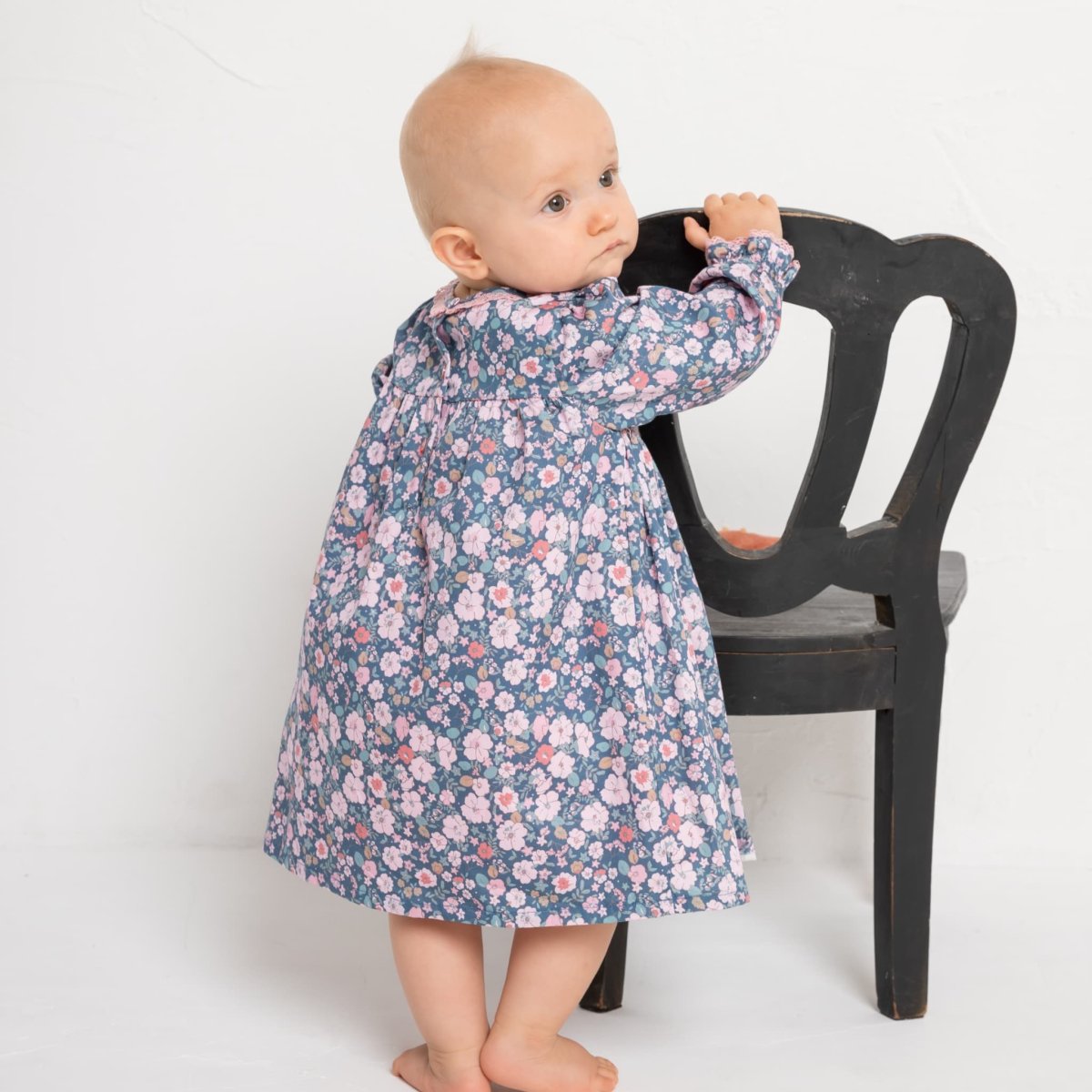 画像4: レースハンドスモック・アデル・ドレス_5〜6歳用(身長 108-114cm) (4)