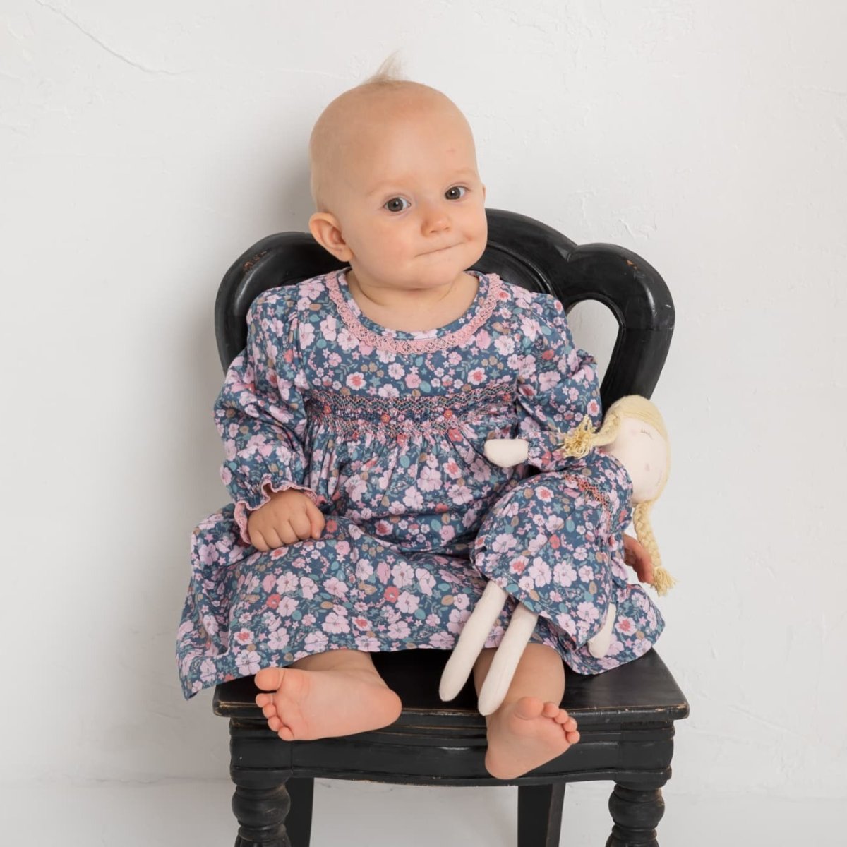 画像3: レースハンドスモック・アデル・ドレス_5〜6歳用(身長 108-114cm) (3)