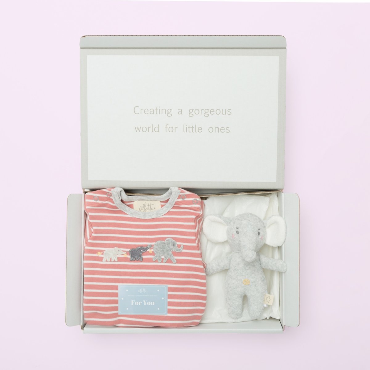 画像2: 2024秋冬新作スペシャルギフト2点セット・ロンパース&ラトル【ギフトボックス付き】 (2)