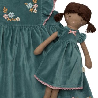 ベルベット&サテン　ドールドレス カメオ付　約40cmのビスクドール用 着せ替えドール｜ベビー服・キッズ服ブランド Albetta 公式通販