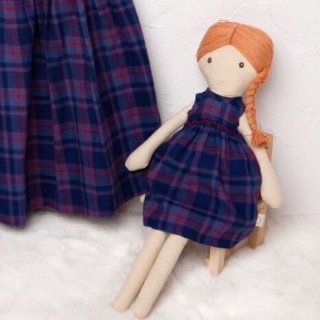 【アンティ】ドール　赤ちゃん　ドレス　服 送料無料 リカちゃんサイズ ロココ調ドレス 赤と黒の冬ドレス