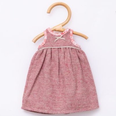 画像2: ピンク・へリンボンワンピース_6ヶ月〜6歳用