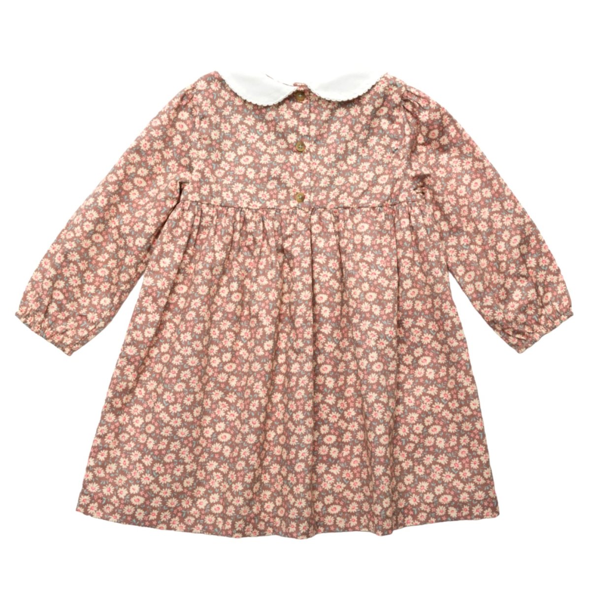 画像7: ローズバッド・ブラウンデイジー・ギャザードレス_1〜2歳用(身長 85-92cm) (7)