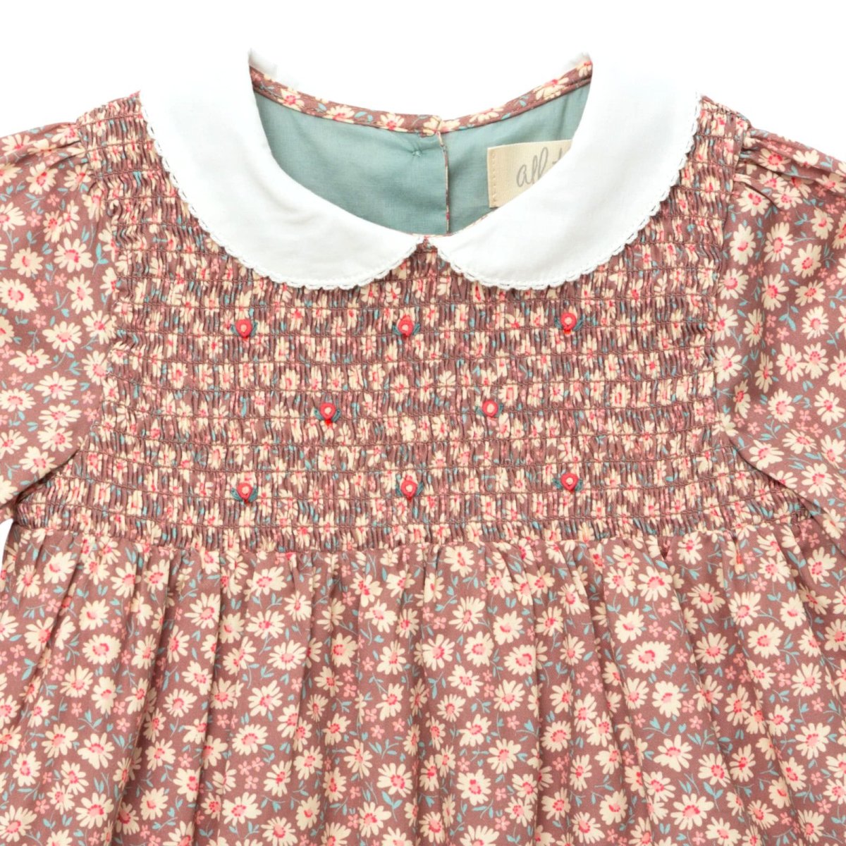 画像8: ローズバッド・ブラウンデイジー・ギャザードレス_1〜2歳用(身長 85-92cm) (8)