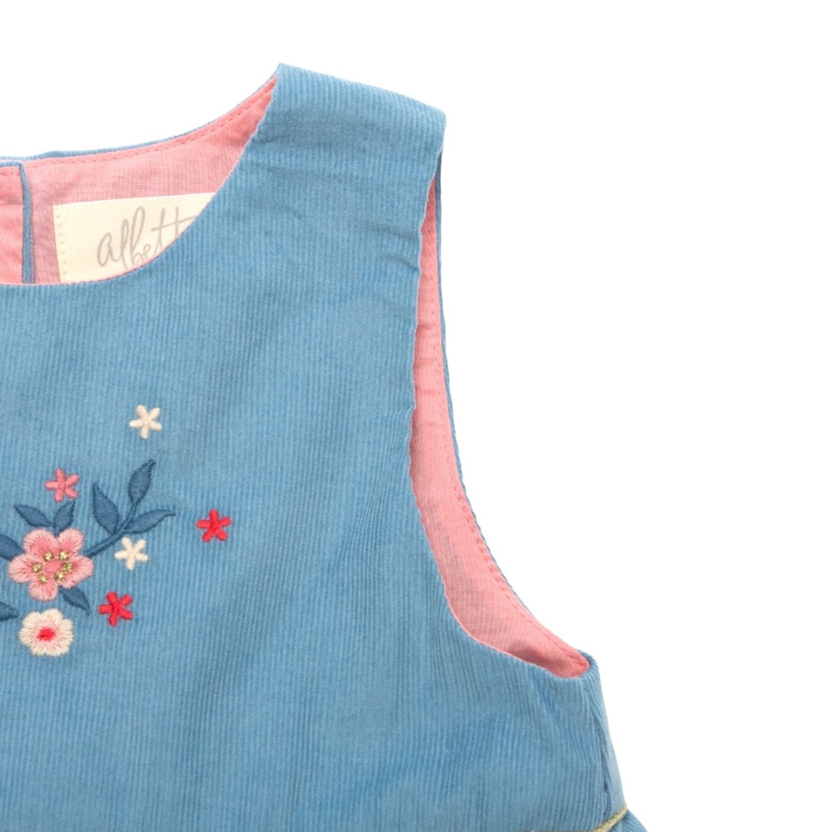 画像12: 刺繍入り・ブルーコードドレス_4〜5歳用(身長 103-108cm) (12)