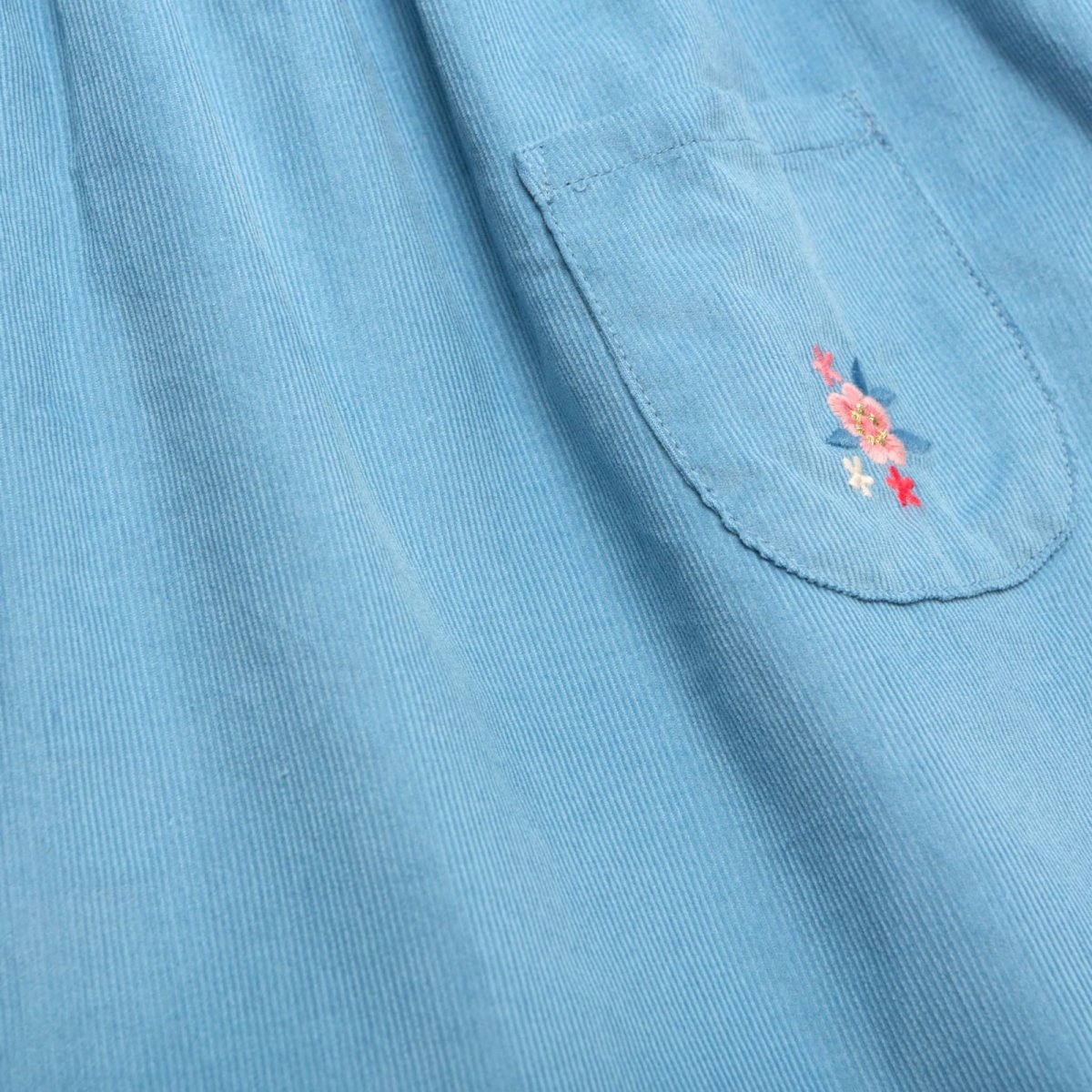 画像16: 刺繍入り・ブルーコードドレス_4〜5歳用(身長 103-108cm) (16)