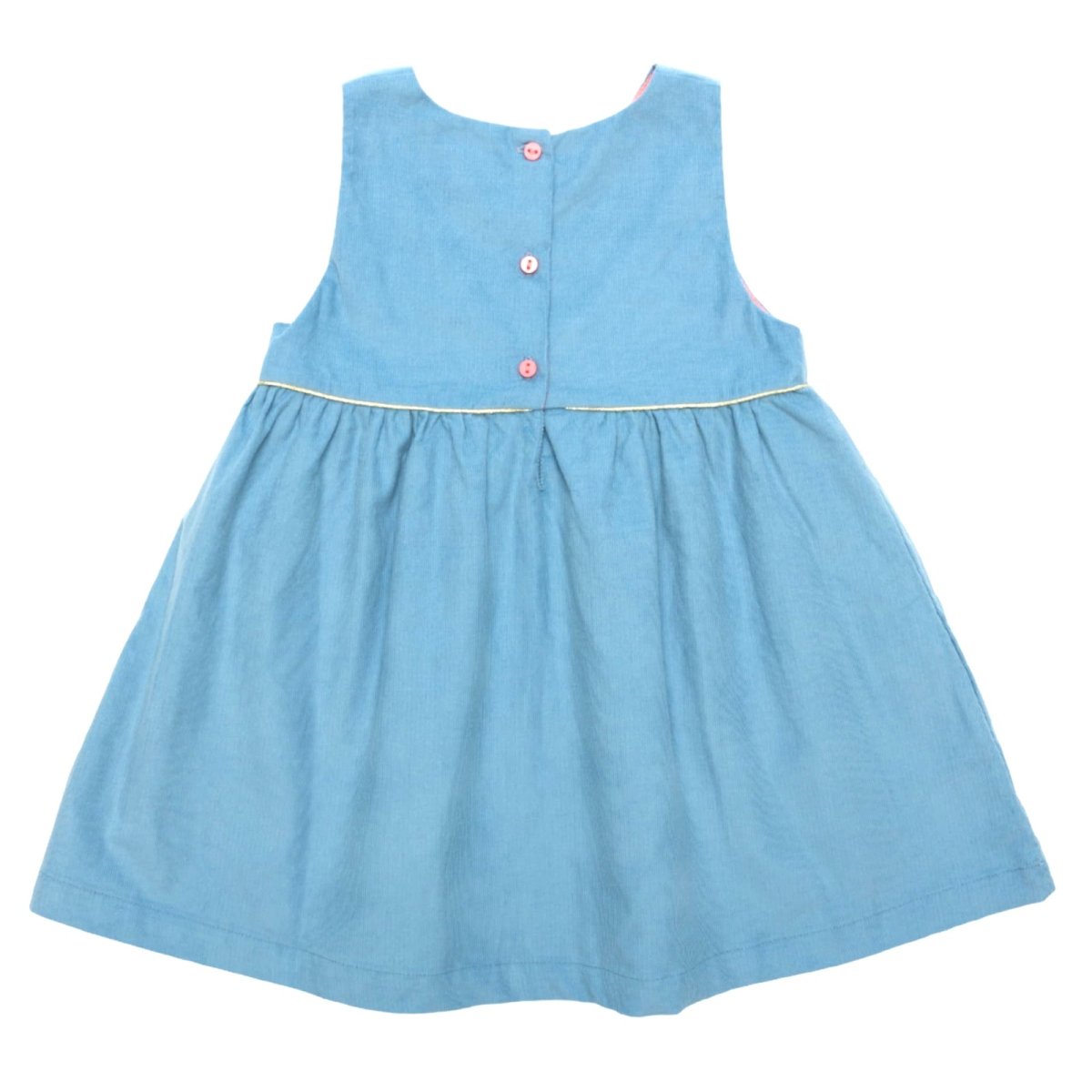 画像9: 刺繍入り・ブルーコードドレス_4〜5歳用(身長 103-108cm) (9)