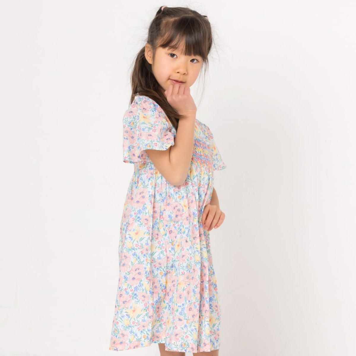 画像2: ロレッタ・ハンドスモックドレス_4〜5歳用(身長 103-108cm) (2)