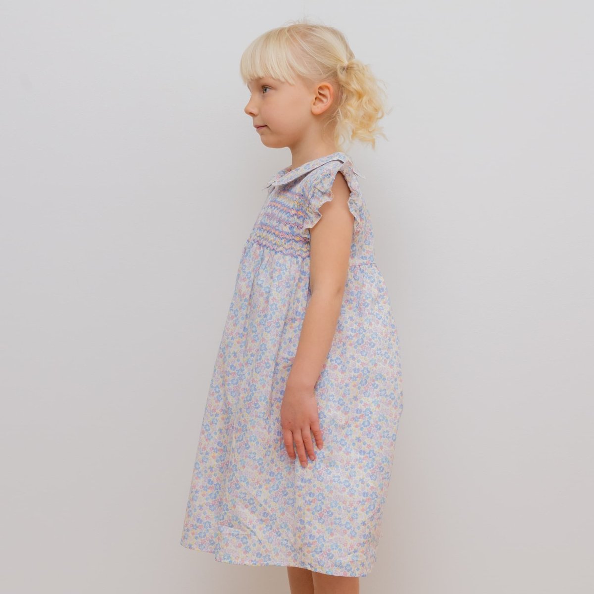 画像11: ジャンヌプリント・ハンドスモッキング・ドレス_4_5歳用(身長 103-108cm) (11)