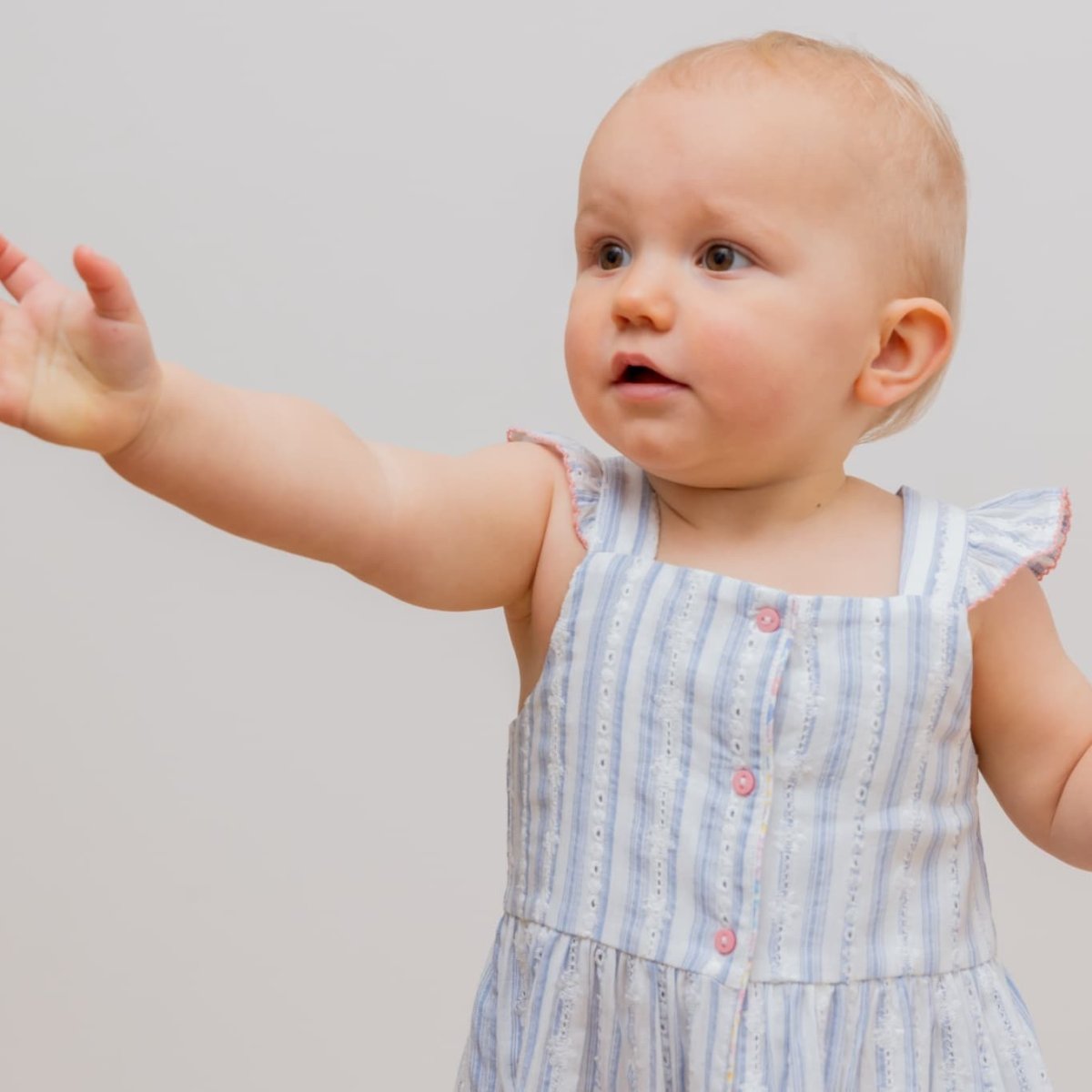 画像11: ブルー・ジャカードストライプ・刺繍ドレス_3_4歳用(身長 98-103cm) (11)