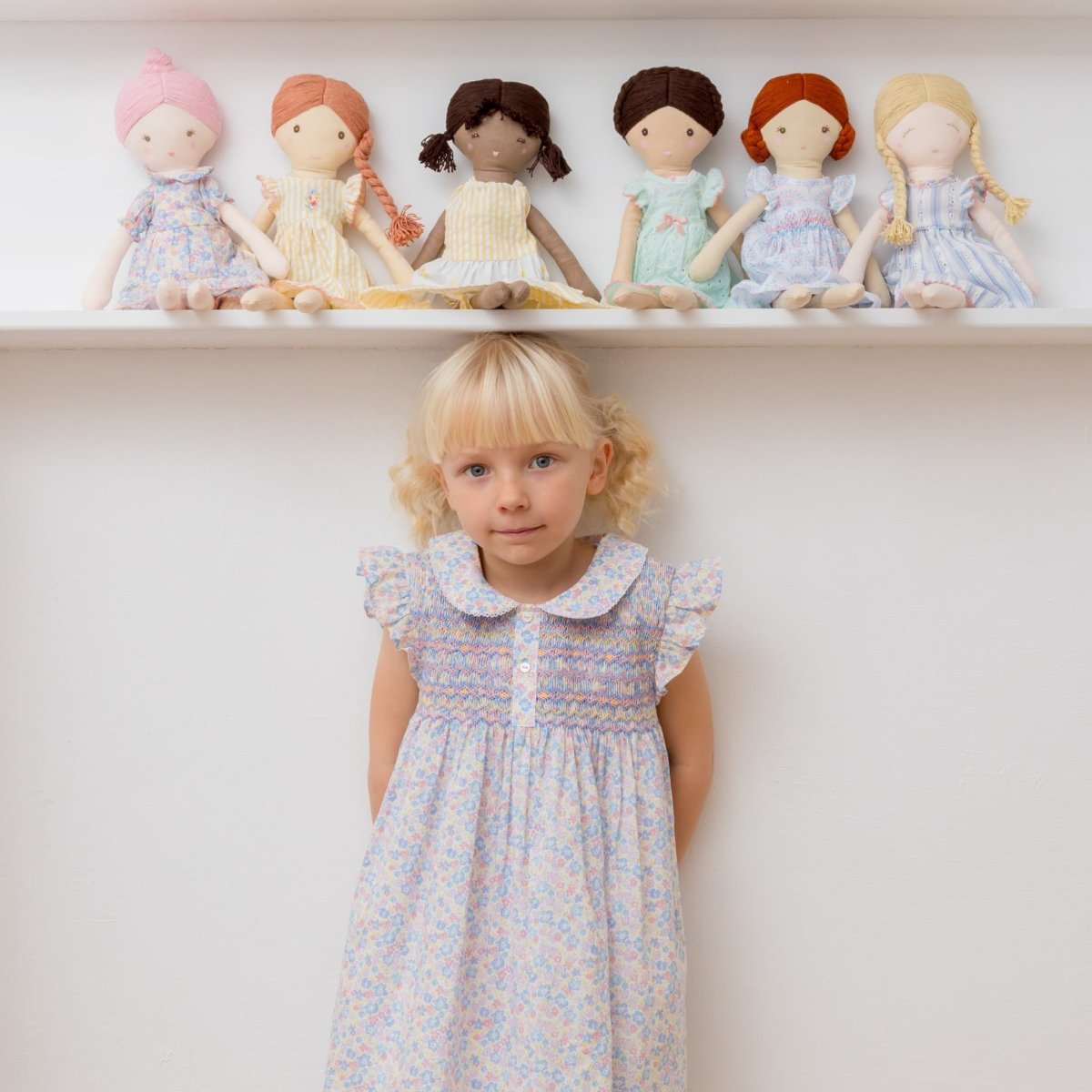 画像16: ジャンヌプリント・ハンドスモッキング・ドレス_4_5歳用(身長 103-108cm) (16)