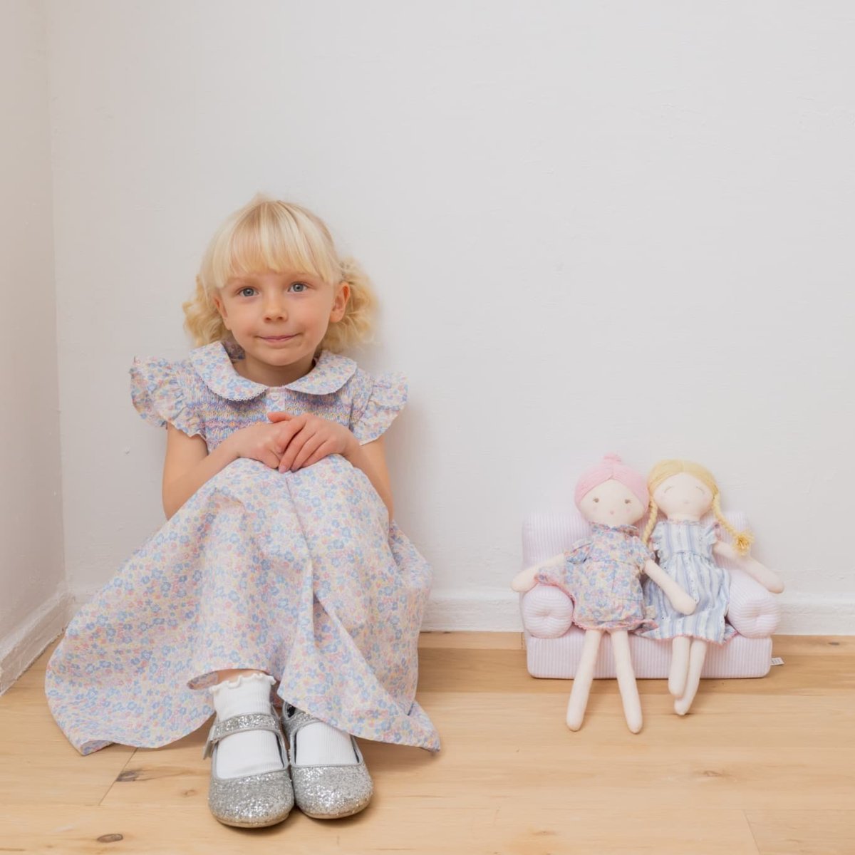 画像14: ジャンヌプリント・ハンドスモッキング・ドレス_4_5歳用(身長 103-108cm) (14)