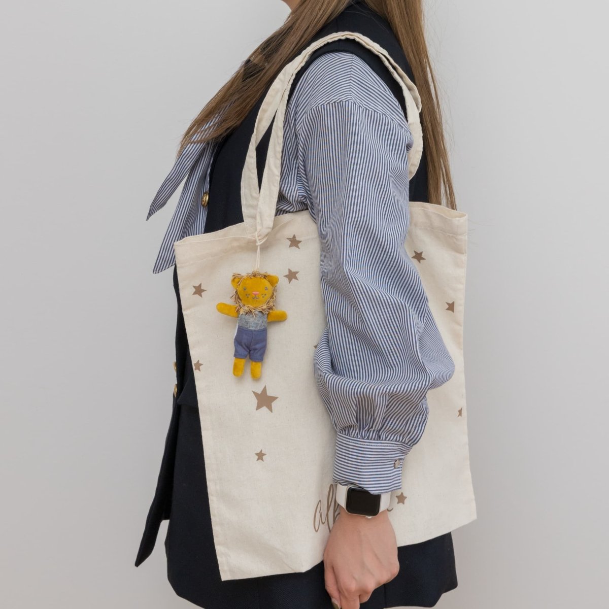 画像2: コットンベルベット・ミニライオン（ループ付き） (2)