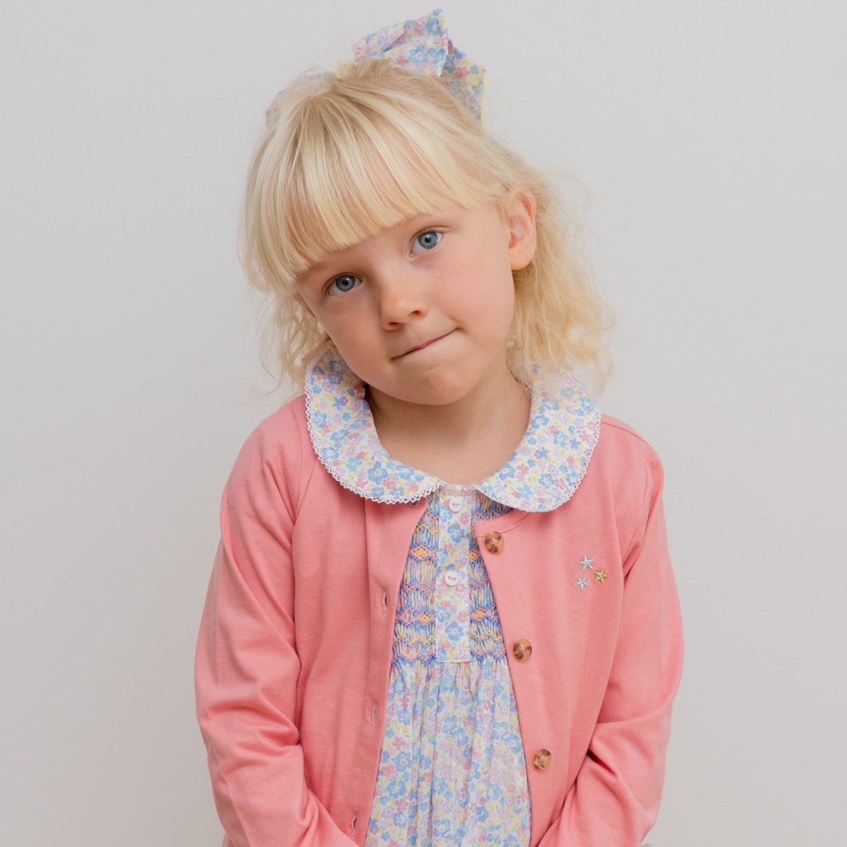 画像21: ジャンヌプリント・ハンドスモッキング・ドレス_4_5歳用(身長 103-108cm) (21)