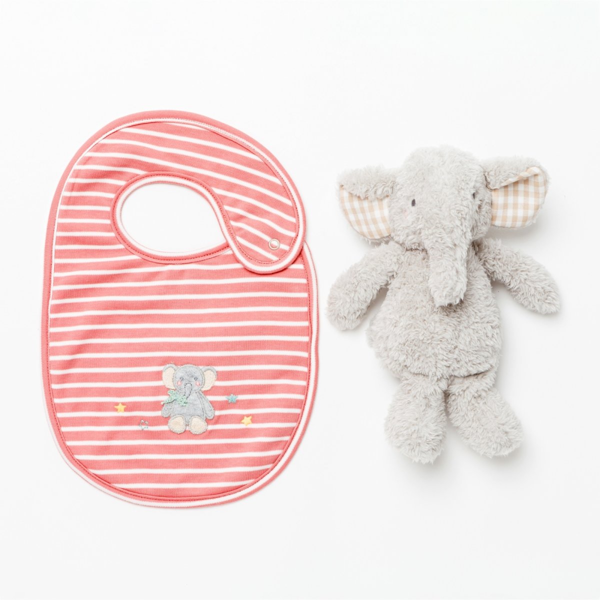 画像2: ゾウのぬいぐるみ＆スタイ・ギフトセット (2)