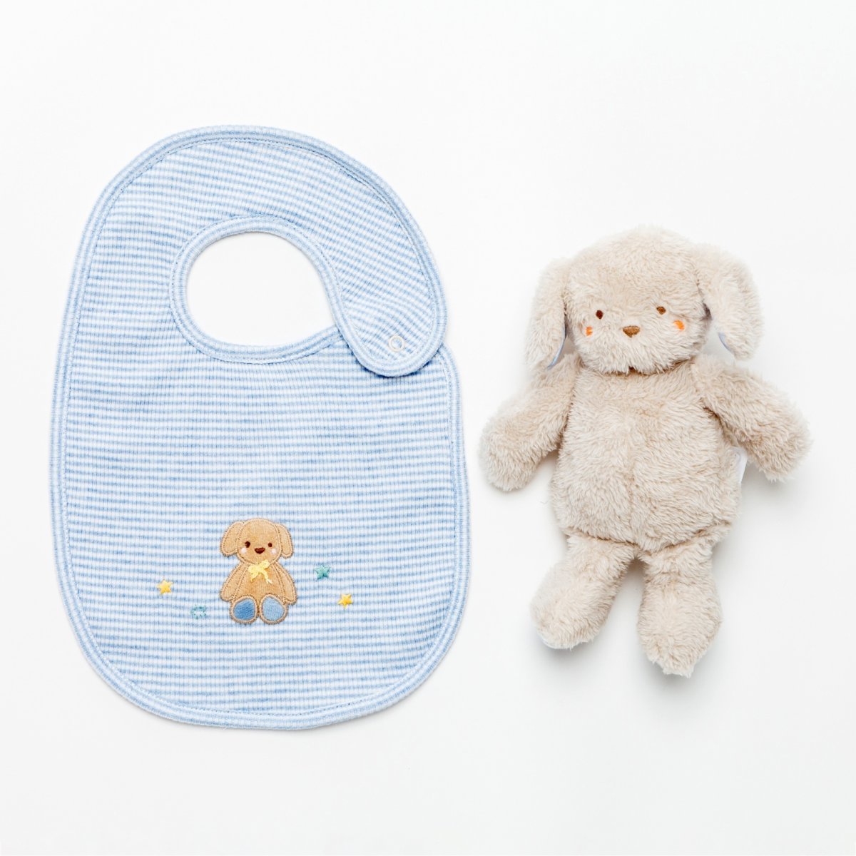 画像2: 子犬のぬいぐるみ&スタイ・ギフトセット (2)