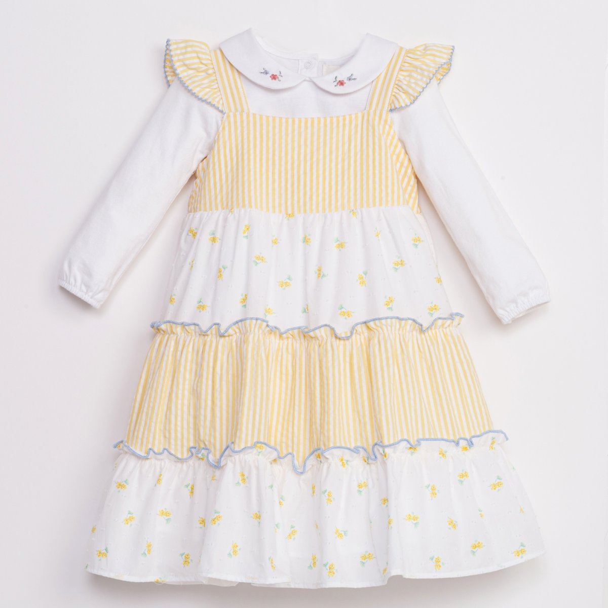 画像14: ピーターパン襟付き・刺繍ジャージ・ブラウス_3〜4歳用(身長 98-103cm) (14)