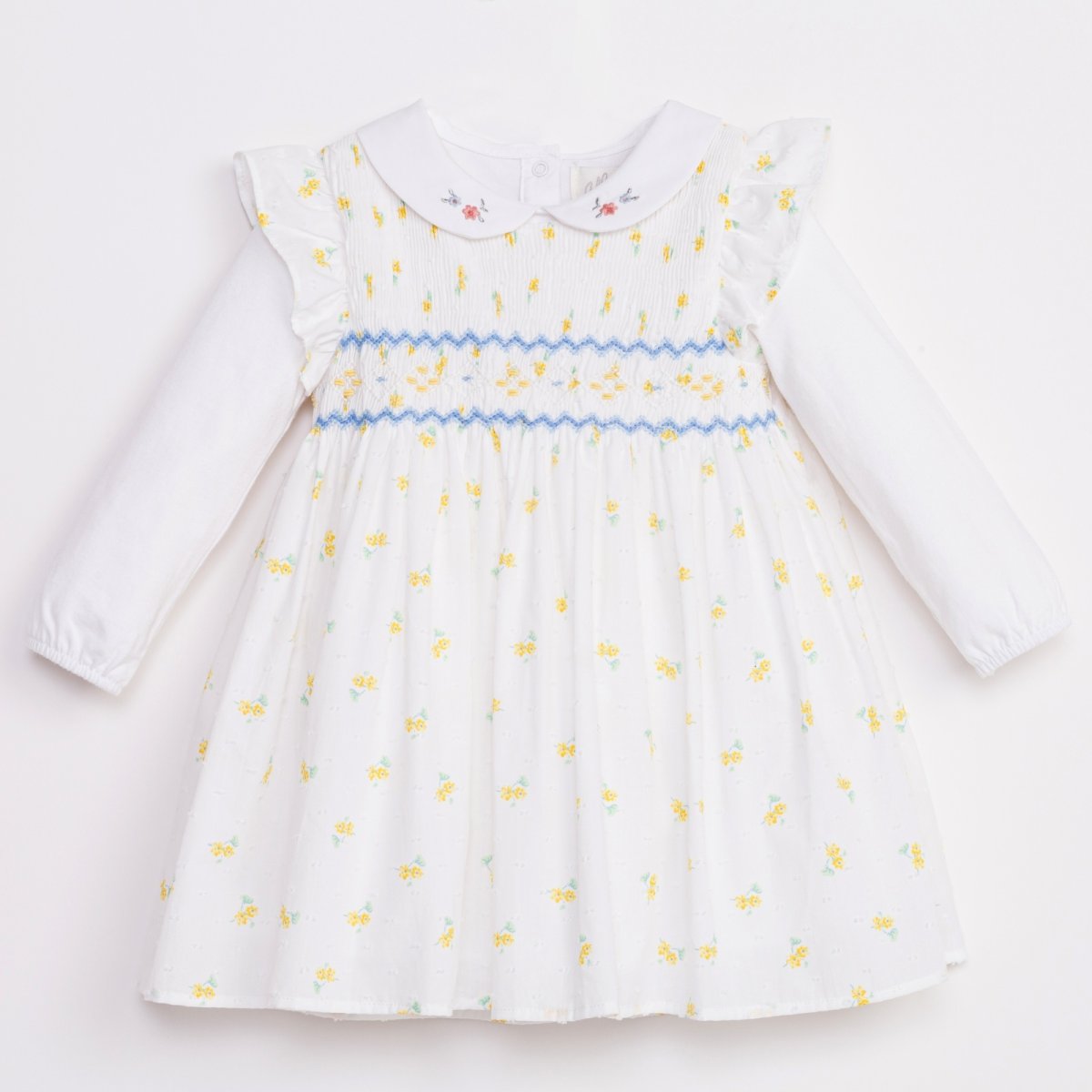 画像10: ピーターパン襟付き・刺繍ジャージ・ブラウス_3〜4歳用(身長 98-103cm) (10)