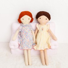 画像11: 【ドール用ソファ】ピンクストライプ・ドールソファ (11)