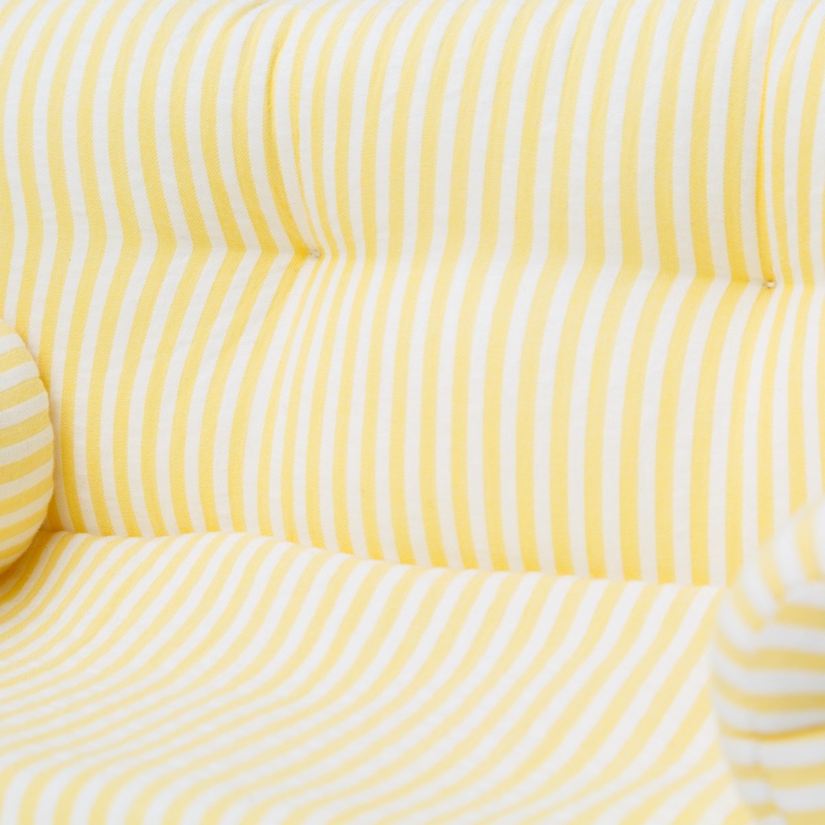 画像5: 【ドール用ソファ】イエローストライプ・ドールソファ (5)