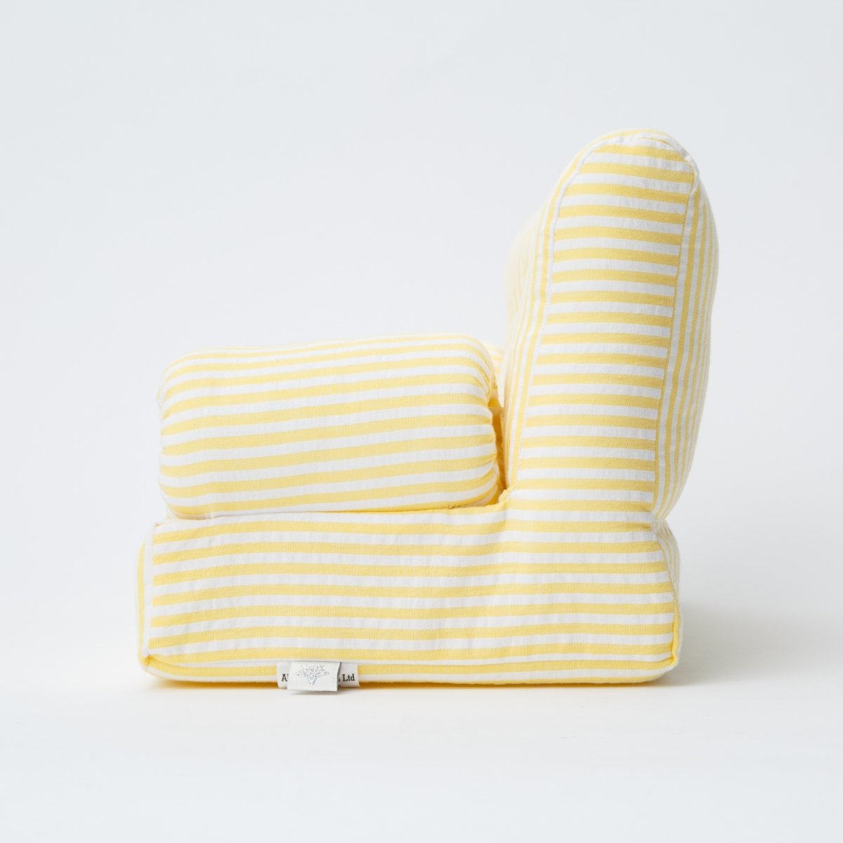 画像3: 【ドール用ソファ】イエローストライプ・ドールソファ (3)
