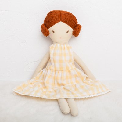 画像1: 【ドール用】ティアードギンガムチェック・ドールドレス