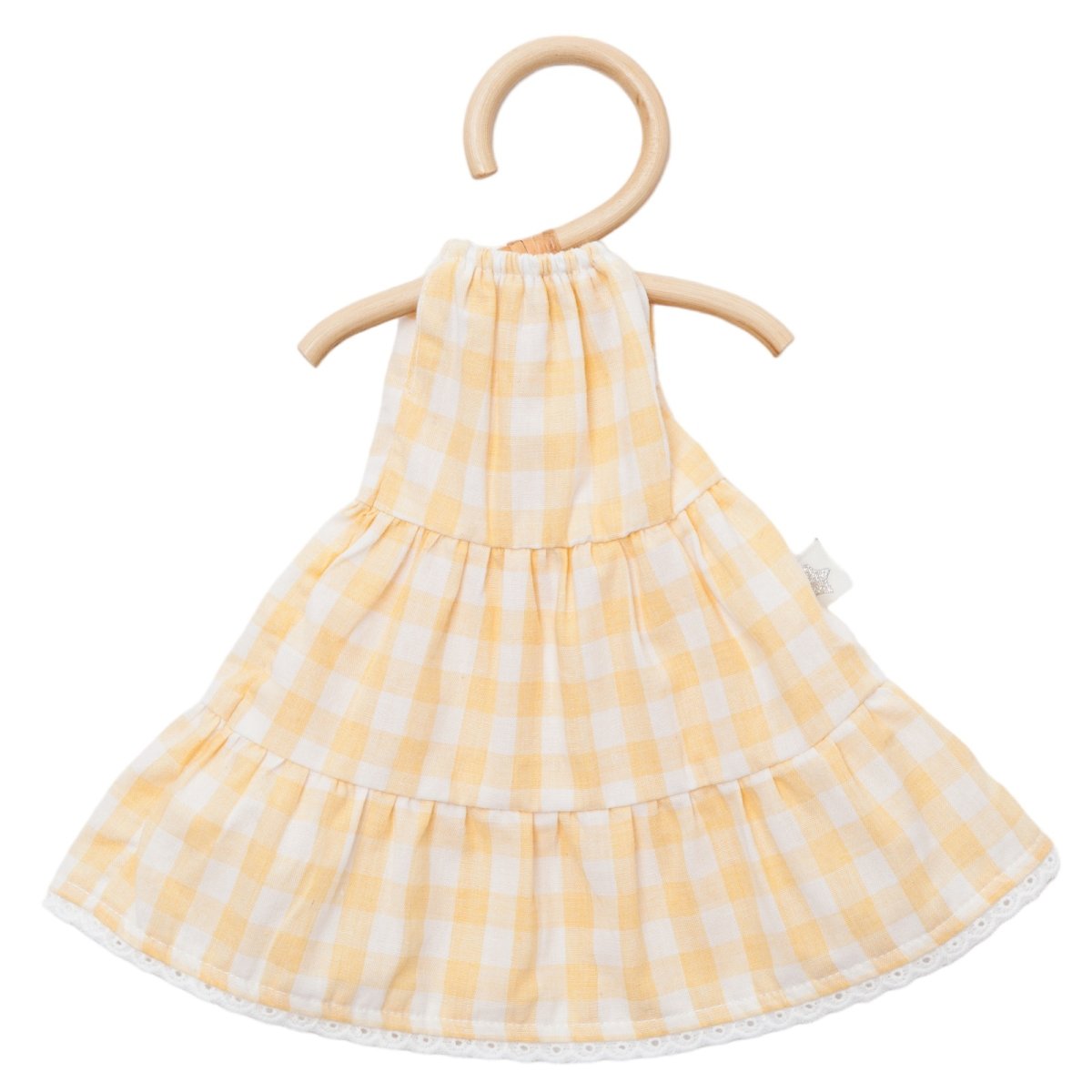 画像2: 【ドール用】ティアードギンガムチェック・ドールドレス (2)