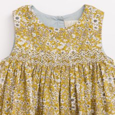 画像3: イエローフローラル・プリントハンドスモック・ドレス_6_12ヶ月(身長 80-85cm) (3)