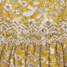 画像6: イエローフローラル・プリントハンドスモック・ドレス_1_2歳(身長 85-92cm) (6)