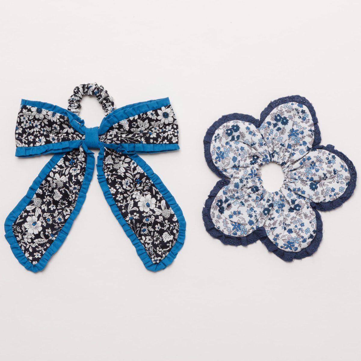 画像3: フローラル・リボン・シュシュセット 3 (3)