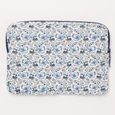 画像3: ブルーフローラル・キルティング・13インチ・ノートパソコンケース (3)