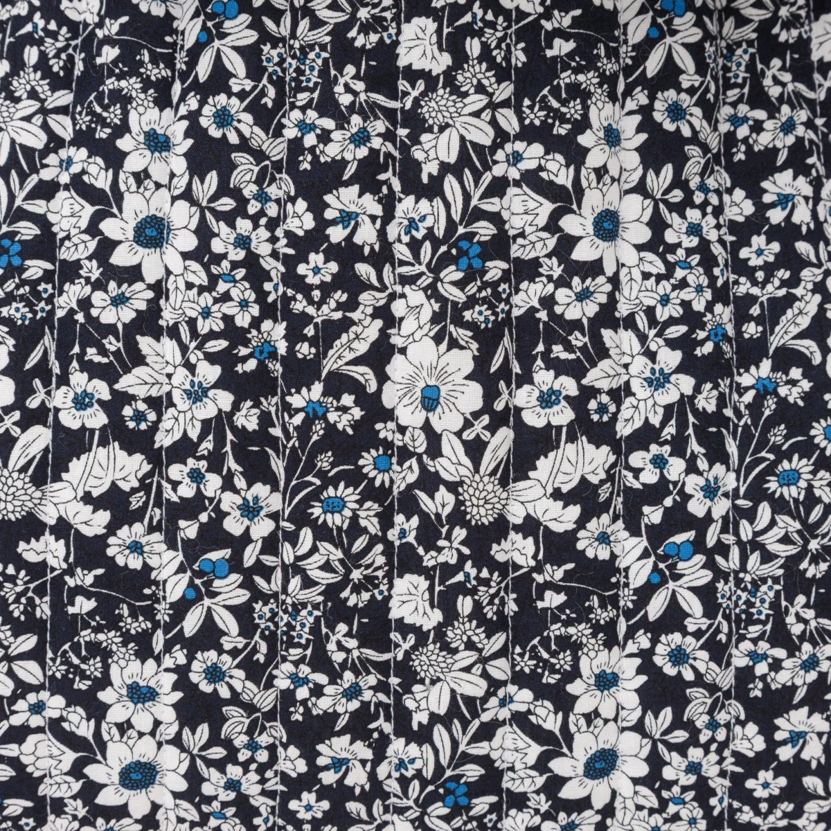 画像6: ネイビーフローラル・フリルキルティング・バッグ (6)