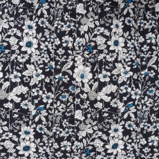 画像6: ネイビーフローラル・フリルキルティング・バッグ (6)