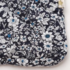 画像7: ネイビーフローラル・キルティング・13インチ・ノートパソコンケース (7)