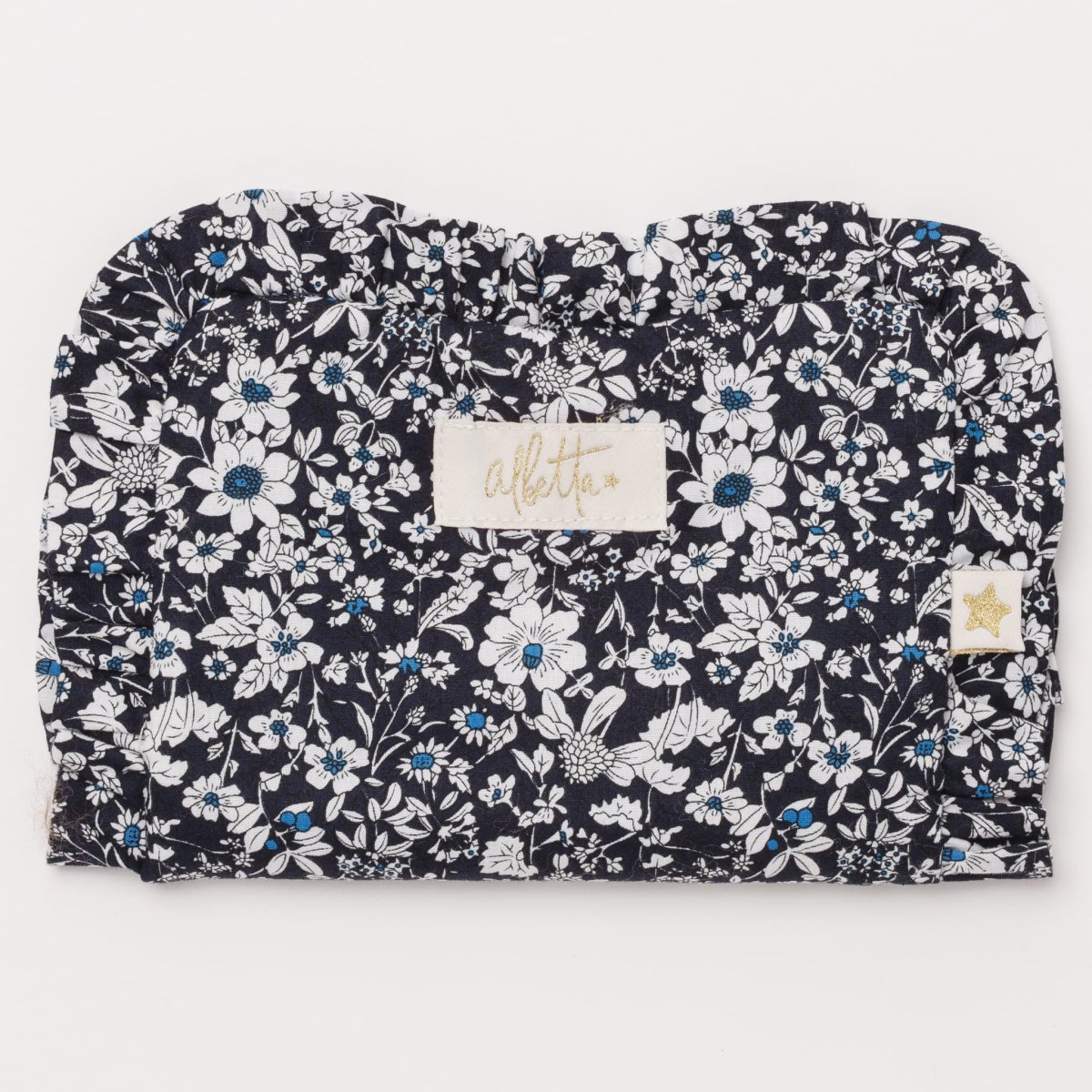 画像1: ネイビーフローラル・ジュエリー・ポーチ (1)