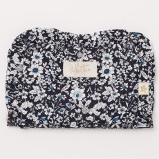 画像1: ネイビーフローラル・ジュエリー・ポーチ (1)