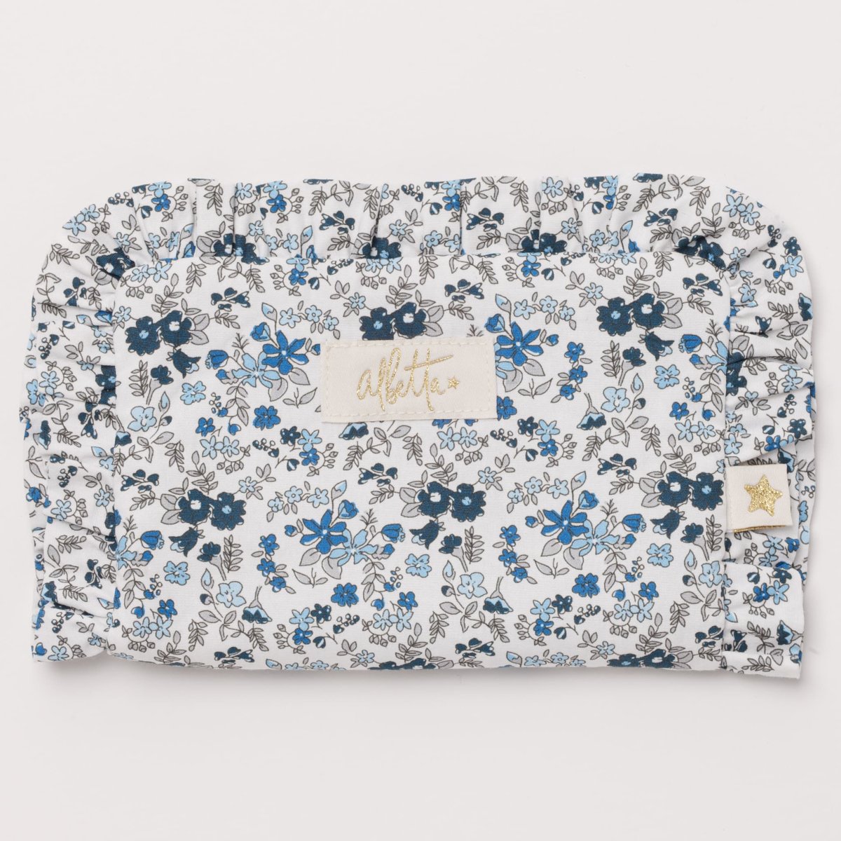 画像1: ブルーフローラル・ジュエリー・ポーチ (1)